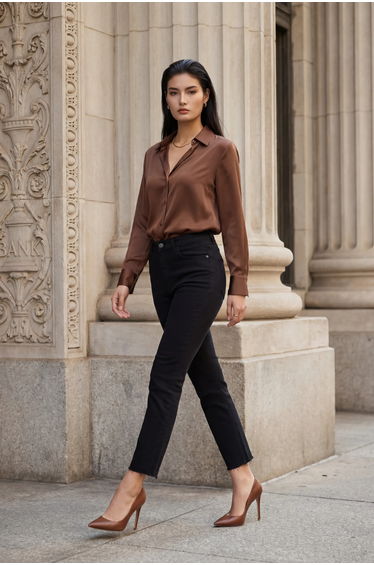 MY FASHION High Waist Skinny Leg Denim Pants