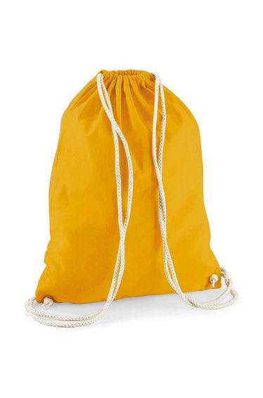 Westford Mill Cotton Drawstring Bag - Mustard