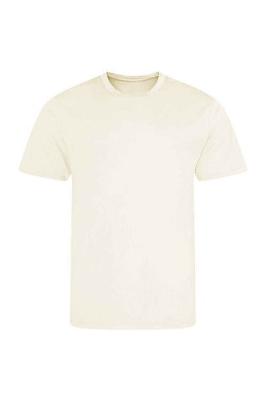 AWDis Just Cool Mens Performance Plain T-Shirt - Vanilla