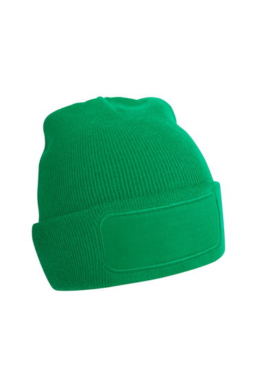 Beechfield Unisex Adult Patch Beanie - Kelly Green