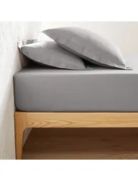 شرشف سرير بولي قطن بحواف مطاطية - 2