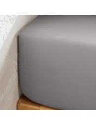 شرشف سرير بولي قطن بحواف مطاطية - 3