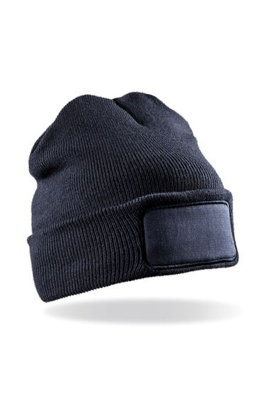 Result Genuine Recycled Unisex Adult Double Knit Beanie - Navy