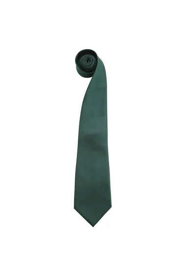 Premier Mens Fashion ”Colours” Work Clip On Tie (Pack of 2) - Bottle