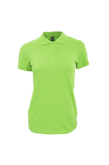 SOLS Womens/Ladies Perfect Pique Short Sleeve Polo Shirt - Apple Green