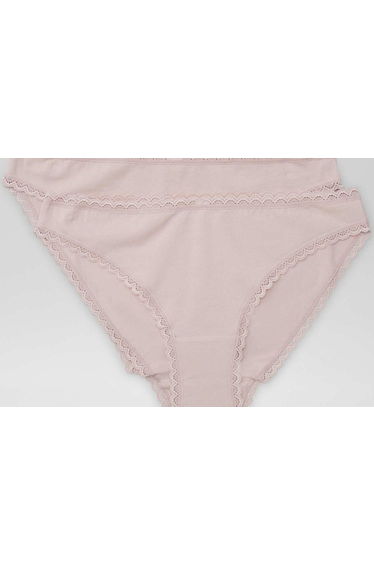 Pack of 2 cotton briefs PURPLE