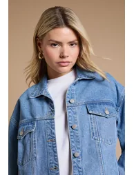 Oversized Denim Jacket - 1