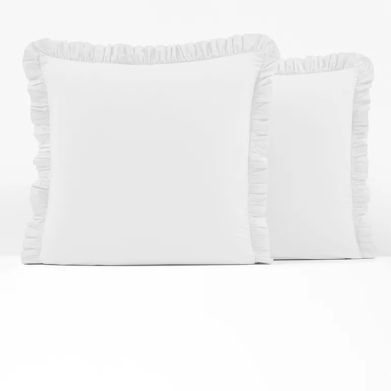 Ruffle 100% Washed Cotton Pillowcase