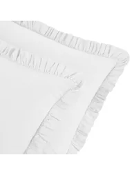 Ruffle 100% Washed Cotton Pillowcase - 1