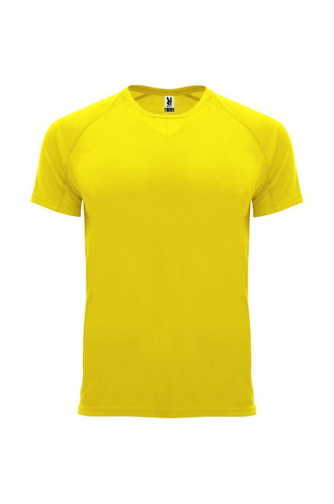 Roly Mens Bahrain Short-Sleeved Sports T-Shirt - Yellow