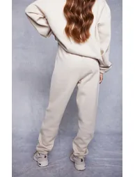 PRETTYLITTLETHING Maternity Stone Logo Cuffed Joggers - 2