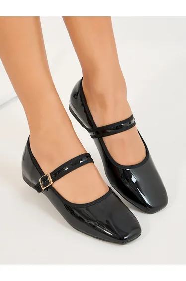 حذاء بالية لميع بسيور ببكلة