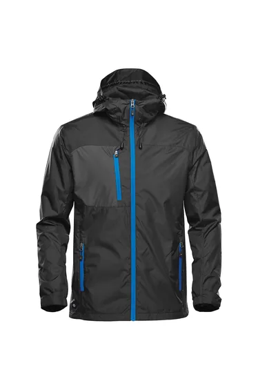 Stormtech Mens Olympia Shell Jacket - Black/Azure Blue