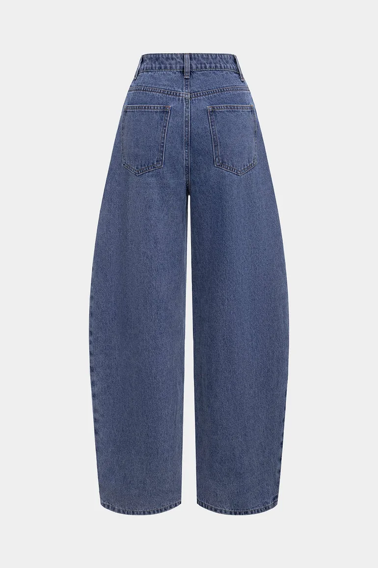 Denim Seamdetail High Waist Jeans - 1