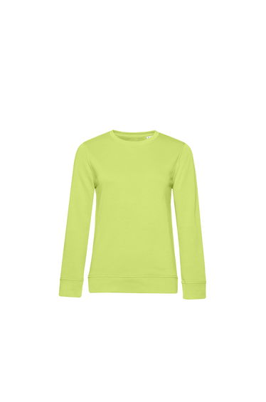 B&C Womens/Ladies Organic Sweatshirt - Lime Green