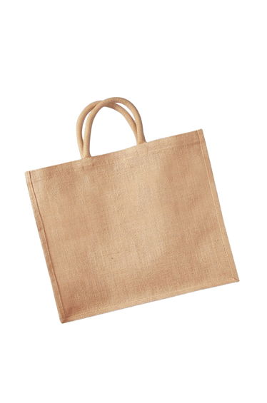 Westford Mill Jumbo Jute Shopper Bag (29 Litres) (Pack of 2) - Natural