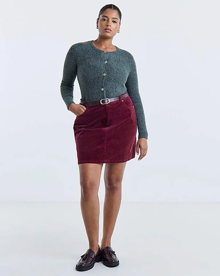 Cord Mini Skirt