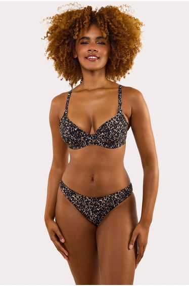 Juliet Leopard Print Mix & Match Mid-Rise Bikini Bottoms