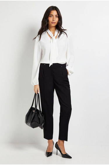 Tie Neck Woven Blouse