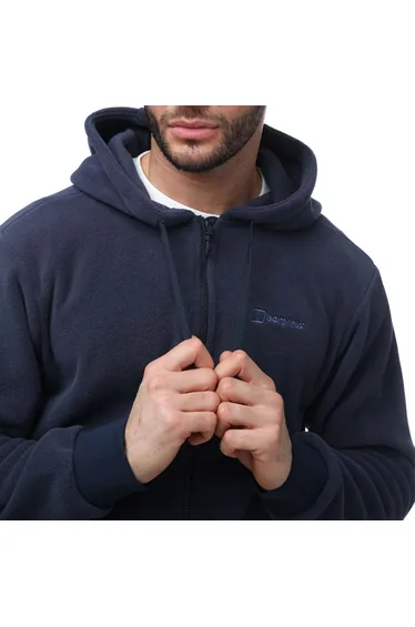 هودي بيرغهاوس بلون أزرق داكن بسحاب