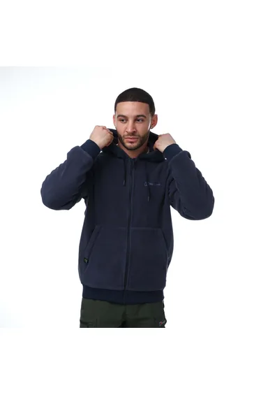 هودي بيرغهاوس بلون أزرق داكن بسحاب