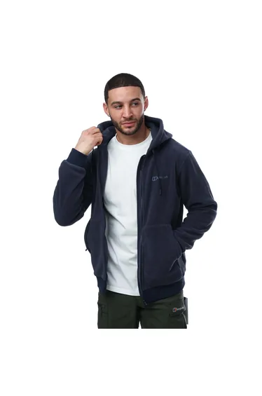 هودي بيرغهاوس بلون أزرق داكن بسحاب