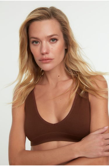 Bra - Brown - Plain