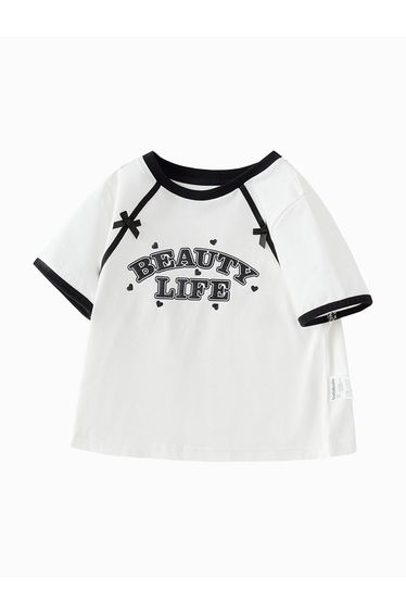Girls' T-Shirt With Front Print