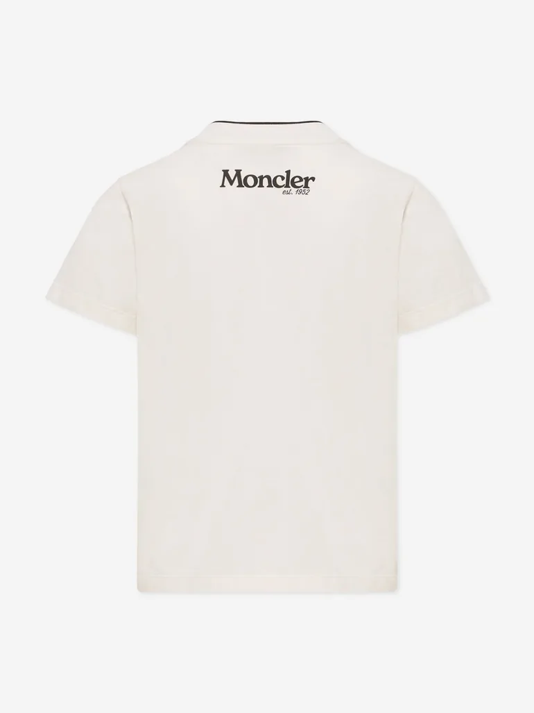 Moncler Enfant Boys Logo T-Shirt in White - 2
