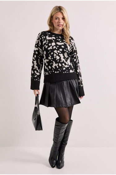 Animal Jacquard Crew Jumper