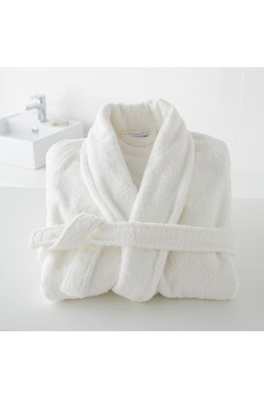 Cotton Shawl Collar Towelling Bathrobe