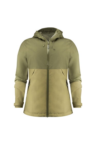 James Harvest Womens/Ladies Northville Two Tone Shell Jacket - Moss Green