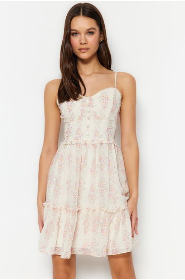 Chiffon A-Line Mini Party Dress