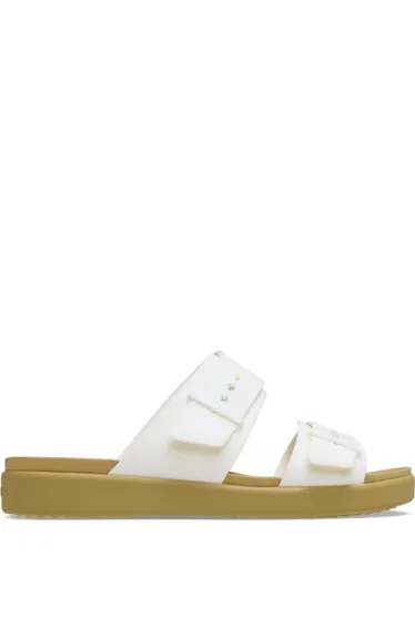 Women's Crocs Brooklyn Buckle Low Low Sandal in White