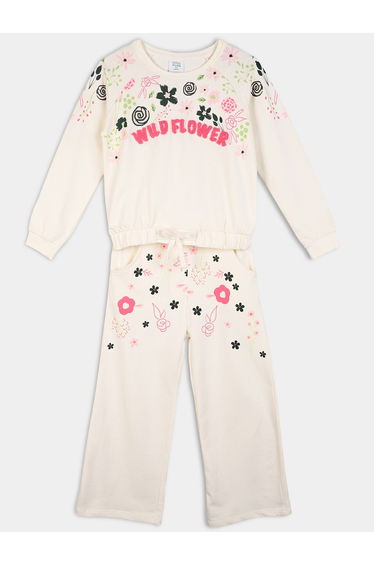 Girls Cotton Printed Top and Pants Set