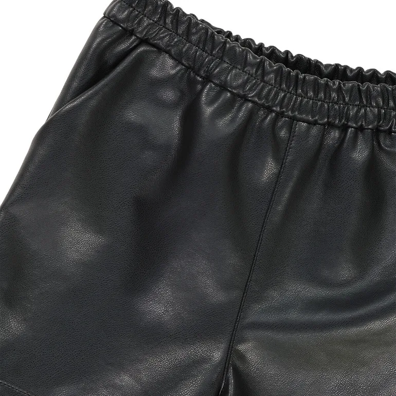 Faux Leather Shorts - 4