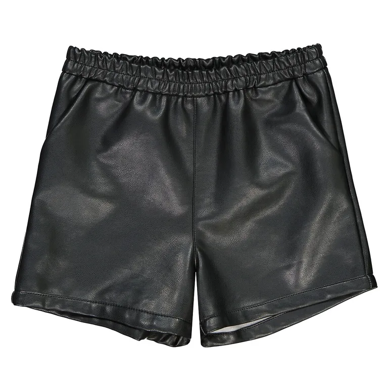 Faux Leather Shorts - 2