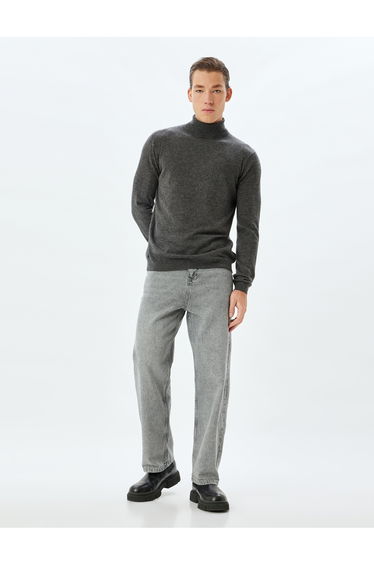 Knitted Sweater Basic Turtleneck Long Sleeve