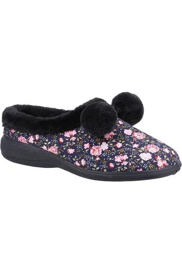 Fleet & Foster Womens/Ladies Buzzard Slippers - Black