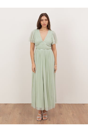 RIBBON DETAIL MIDI DRESS