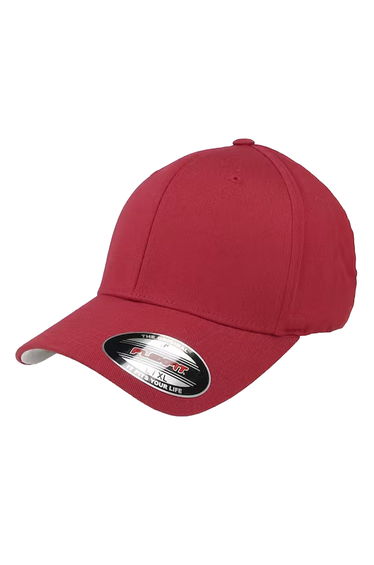 Yupoong Mens Flexfit Fitted Baseball Cap - Rose Brown