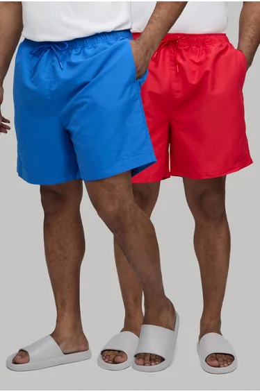 2 Pack Mid Length BM Autograph Swim Short - multi