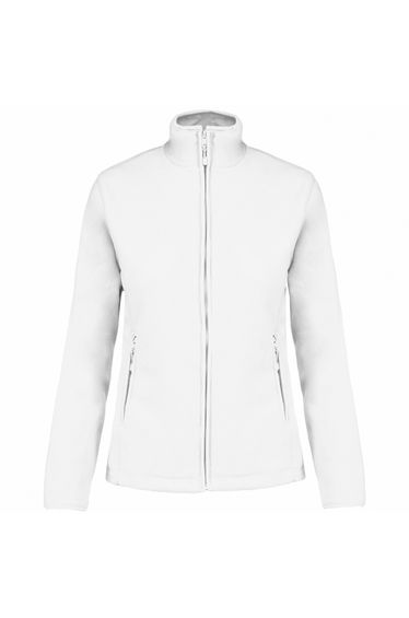 Kariban Womens/Ladies Maureen Microfleece Jacket - White