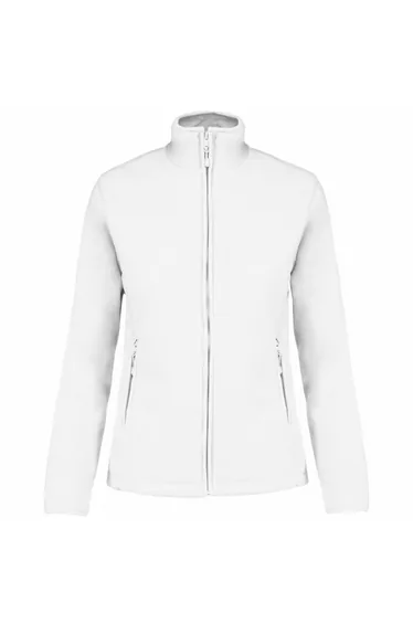 Kariban Womens/Ladies Maureen Microfleece Jacket - White