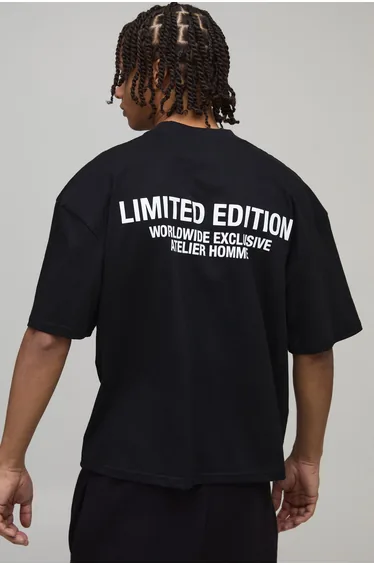 Oversized Boxy Limited Edition T-Shirt - black