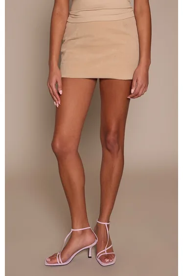 Lilac Faux Suede Caged Heeled Sandal