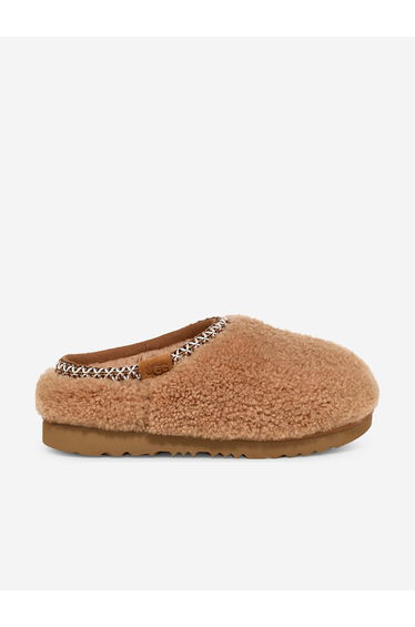 UGG Girls Tasman Maxi Curly Slippers in Brown