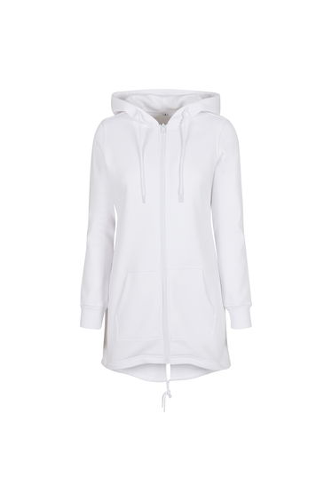 Womens/Ladies Sweat Parka - White