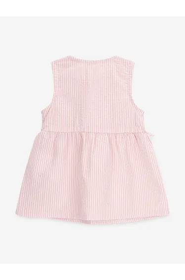 Guess Baby Girls Striped Dress Set in Pink