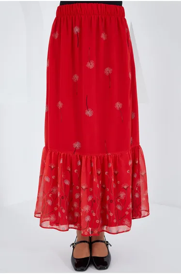 BDART Floral Print Maxi Skirt